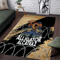 Alligator Alcatraz Area Rug Gator and Python Restricted Area - Wonder Print Shop