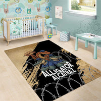 Alligator Alcatraz Area Rug Gator and Python Restricted Area - Wonder Print Shop