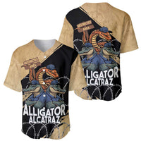 Alligator Alcatraz Baseball Jersey Gator and Python Restricted Area - Wonder Print Shop