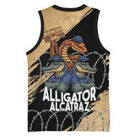 Alligator Alcatraz Basketball Jersey Gator and Python Restricted Area - Wonder Print Shop