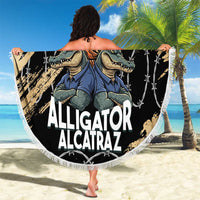 Alligator Alcatraz Beach Blanket Gator and Python Restricted Area - Wonder Print Shop