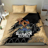 Alligator Alcatraz Bedding Set Gator and Python Restricted Area - Wonder Print Shop