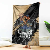 Alligator Alcatraz Blanket Gator and Python Restricted Area - Wonder Print Shop