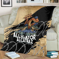 Alligator Alcatraz Blanket Gator and Python Restricted Area - Wonder Print Shop