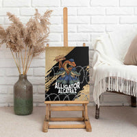 Alligator Alcatraz Canvas Wall Art Gator and Python Restricted Area - Wonder Print Shop