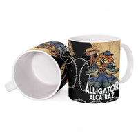 Alligator Alcatraz Ceramic Mug Gator and Python Restricted Area - Wonder Print Shop
