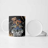Alligator Alcatraz Ceramic Mug Gator and Python Restricted Area - Wonder Print Shop