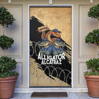 Alligator Alcatraz Door Cover Gator and Python Restricted Area - Wonder Print Shop