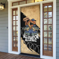 Alligator Alcatraz Door Cover Gator and Python Restricted Area - Wonder Print Shop