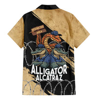 Alligator Alcatraz Family Matching Mermaid Dress and Hawaiian Shirt Gator and Python Restricted Area - Wonder Print Shop