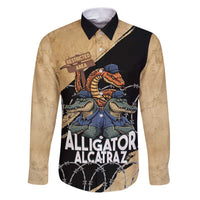 Alligator Alcatraz Family Matching Puletasi and Hawaiian Shirt Gator and Python Restricted Area - Wonder Print Shop