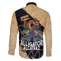 Alligator Alcatraz Family Matching Puletasi and Hawaiian Shirt Gator and Python Restricted Area - Wonder Print Shop