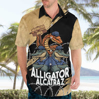 Alligator Alcatraz Hawaiian Shirt Gator and Python Restricted Area - Wonder Print Shop