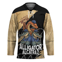 Alligator Alcatraz Hockey Jersey Gator and Python Restricted Area - Wonder Print Shop
