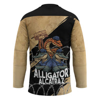 Alligator Alcatraz Hockey Jersey Gator and Python Restricted Area - Wonder Print Shop