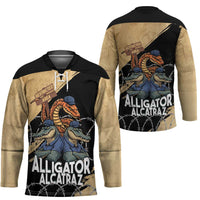 Alligator Alcatraz Hockey Jersey Gator and Python Restricted Area - Wonder Print Shop