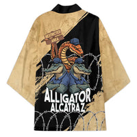 Alligator Alcatraz Kimono Gator and Python Restricted Area - Wonder Print Shop