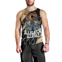 Alligator Alcatraz Men Tank Top Gator and Python Restricted Area - Wonder Print Shop