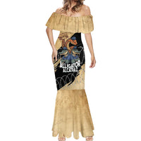 Alligator Alcatraz Mermaid Dress Gator and Python Restricted Area - Wonder Print Shop