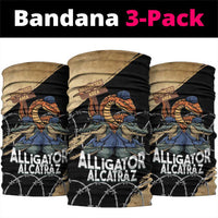 Alligator Alcatraz Neck Gaiter Gator and Python Restricted Area - Wonder Print Shop