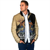 Alligator Alcatraz Padded Jacket Gator and Python Restricted Area - Wonder Print Shop