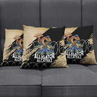 Alligator Alcatraz Pillow Cover Gator and Python Restricted Area - Wonder Print Shop