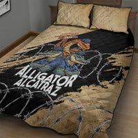 Alligator Alcatraz Quilt Bed Set Gator and Python Restricted Area - Wonder Print Shop