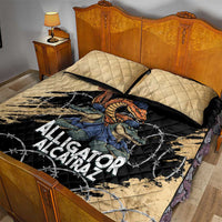 Alligator Alcatraz Quilt Bed Set Gator and Python Restricted Area - Wonder Print Shop