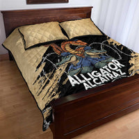 Alligator Alcatraz Quilt Bed Set Gator and Python Restricted Area - Wonder Print Shop