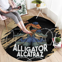 Alligator Alcatraz Round Carpet Gator and Python Restricted Area - Wonder Print Shop