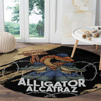 Alligator Alcatraz Round Carpet Gator and Python Restricted Area - Wonder Print Shop