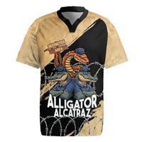 Alligator Alcatraz Rugby Jersey Gator and Python Restricted Area - Wonder Print Shop