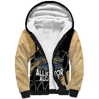 Alligator Alcatraz Sherpa Hoodie Gator and Python Restricted Area - Wonder Print Shop