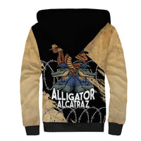 Alligator Alcatraz Sherpa Hoodie Gator and Python Restricted Area - Wonder Print Shop