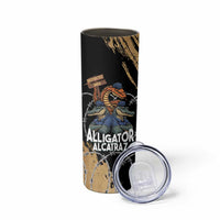 Alligator Alcatraz Skinny Tumbler Gator and Python Restricted Area - Wonder Print Shop