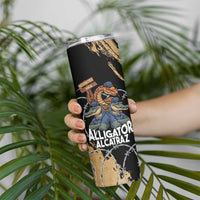 Alligator Alcatraz Skinny Tumbler Gator and Python Restricted Area - Wonder Print Shop