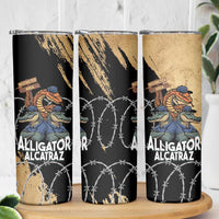 Alligator Alcatraz Skinny Tumbler Gator and Python Restricted Area - Wonder Print Shop