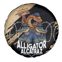 Alligator Alcatraz Spare Tire Cover Gator and Python Restricted Area - Wonder Print Shop