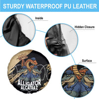 Alligator Alcatraz Spare Tire Cover Gator and Python Restricted Area - Wonder Print Shop