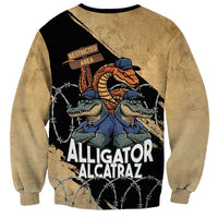 Alligator Alcatraz Sweatshirt Gator and Python Restricted Area - Wonder Print Shop