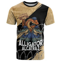 Alligator Alcatraz T Shirt Gator and Python Restricted Area - Wonder Print Shop