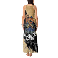 Alligator Alcatraz Tank Maxi Dress Gator and Python Restricted Area - Wonder Print Shop