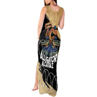 Alligator Alcatraz Tank Maxi Dress Gator and Python Restricted Area - Wonder Print Shop
