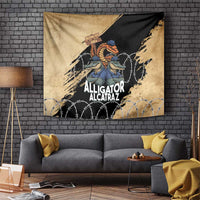 Alligator Alcatraz Tapestry Gator and Python Restricted Area - Wonder Print Shop
