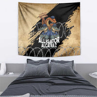 Alligator Alcatraz Tapestry Gator and Python Restricted Area - Wonder Print Shop