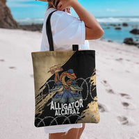 Alligator Alcatraz Tote Bag Gator and Python Restricted Area - Wonder Print Shop