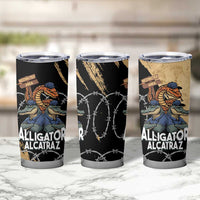 Alligator Alcatraz Tumbler Cup Gator and Python Restricted Area - Wonder Print Shop