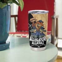 Alligator Alcatraz Tumbler Cup Gator and Python Restricted Area - Wonder Print Shop