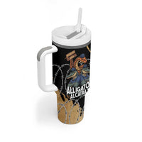 Alligator Alcatraz Tumbler With Handle Gator and Python Restricted Area - Wonder Print Shop