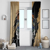 Alligator Alcatraz Window Curtain Gator and Python Restricted Area - Wonder Print Shop